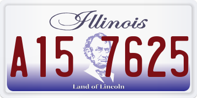 IL license plate A157625