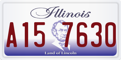IL license plate A157630