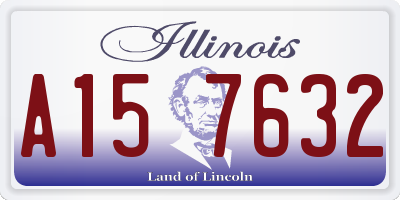 IL license plate A157632