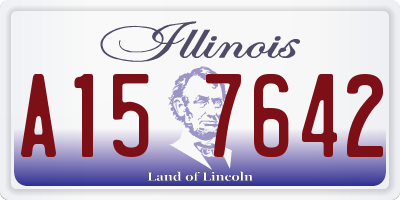 IL license plate A157642
