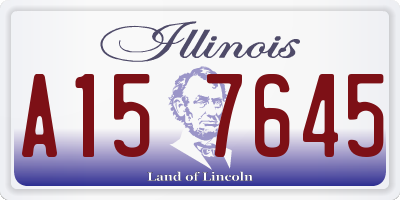 IL license plate A157645