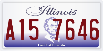 IL license plate A157646