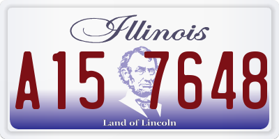 IL license plate A157648