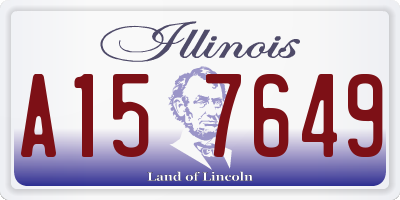 IL license plate A157649