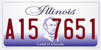 IL license plate A157651