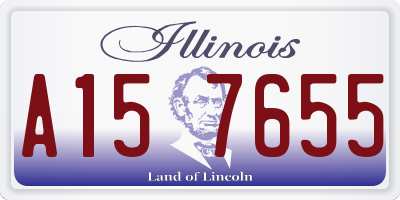 IL license plate A157655