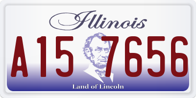 IL license plate A157656