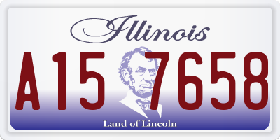 IL license plate A157658