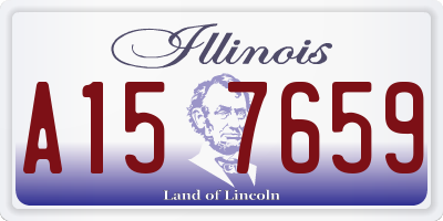 IL license plate A157659