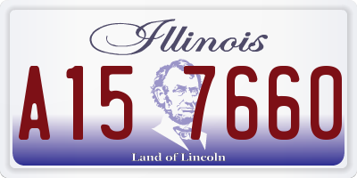 IL license plate A157660