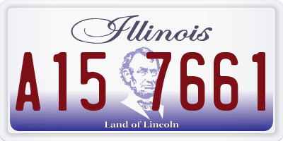 IL license plate A157661