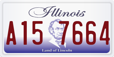 IL license plate A157664