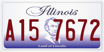 IL license plate A157672