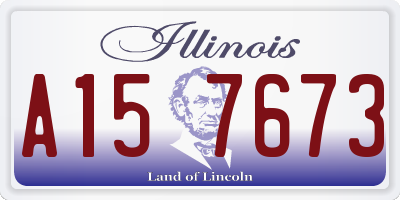 IL license plate A157673
