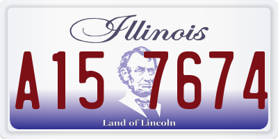 IL license plate A157674