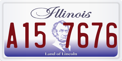 IL license plate A157676