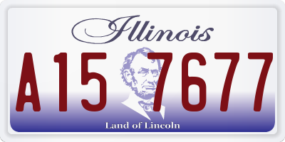 IL license plate A157677
