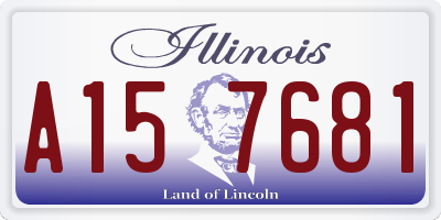 IL license plate A157681