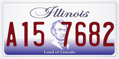 IL license plate A157682