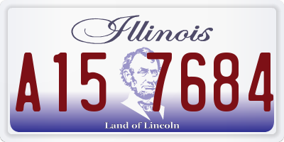 IL license plate A157684