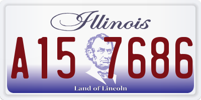 IL license plate A157686