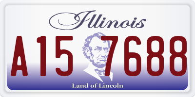 IL license plate A157688