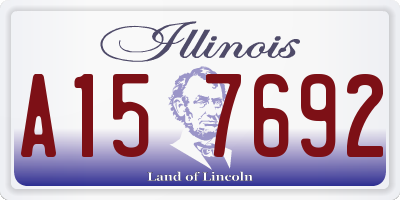 IL license plate A157692