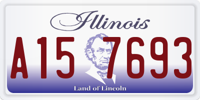IL license plate A157693
