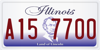 IL license plate A157700