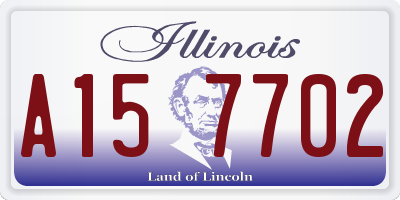 IL license plate A157702