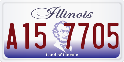 IL license plate A157705