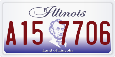 IL license plate A157706