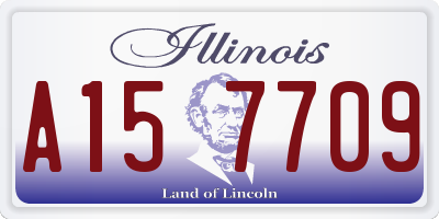 IL license plate A157709