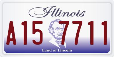 IL license plate A157711
