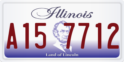 IL license plate A157712