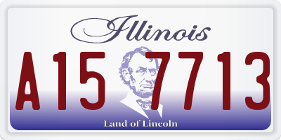 IL license plate A157713