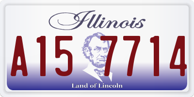 IL license plate A157714