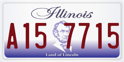 IL license plate A157715