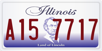 IL license plate A157717