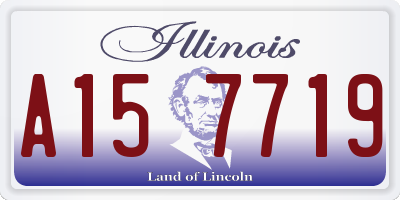 IL license plate A157719