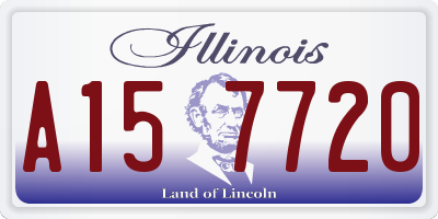 IL license plate A157720