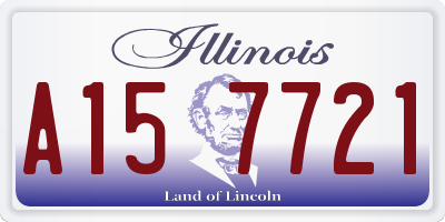IL license plate A157721