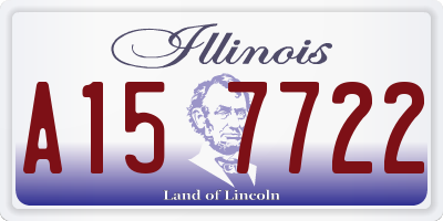 IL license plate A157722