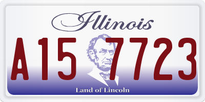 IL license plate A157723