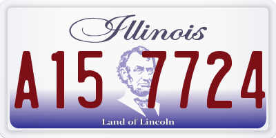 IL license plate A157724