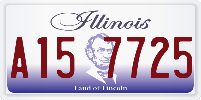 IL license plate A157725