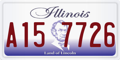 IL license plate A157726