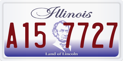 IL license plate A157727