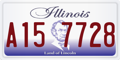 IL license plate A157728