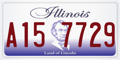 IL license plate A157729